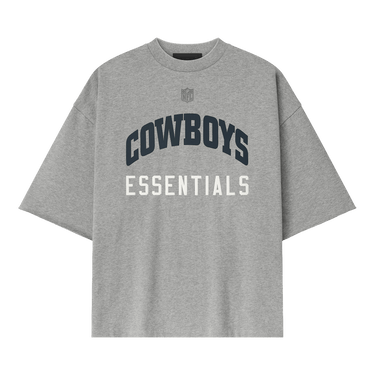 Fear of God Essentials Cowboys 90s 3/4 Sleeve Tee 'Concrete Heather'