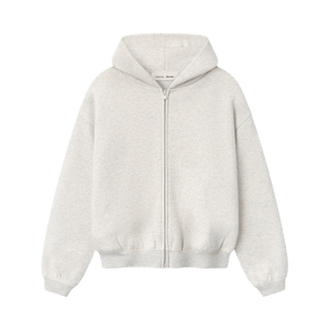 Fear of God Essentials Classic Full Zip Hoodie 'Oatmeal Heather'