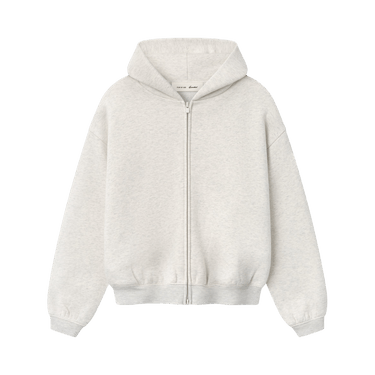 Fear of God Essentials Classic Full Zip Hoodie 'Oatmeal Heather'