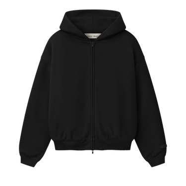 Fear of God Essentials Classic Full Zip Hoodie 'Vintage Black'
