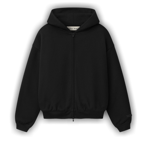 Fear of God Essentials Classic Full Zip Hoodie 'Vintage Black'