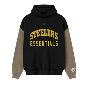 Fear of God Essentials Steelers Sport Hoodie 'Black/Homestead Heather'