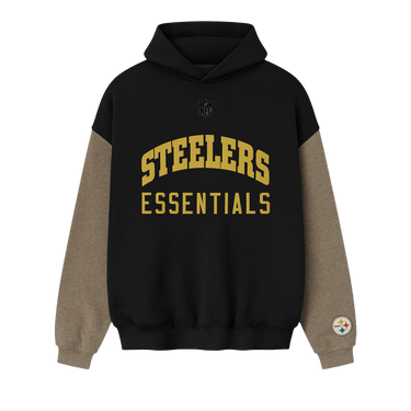 Fear of God Essentials Steelers Sport Hoodie 'Black/Homestead Heather'