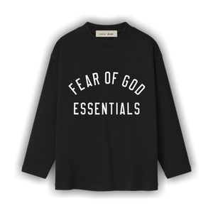 Fear of God Essentials Classic Long Sleeve Tee 'Vintage Black'