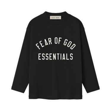 Fear of God Essentials Classic Long Sleeve Tee 'Vintage Black'