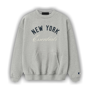Fear of God Essentials Yankees Sport Crewneck 'Concrete Heather'