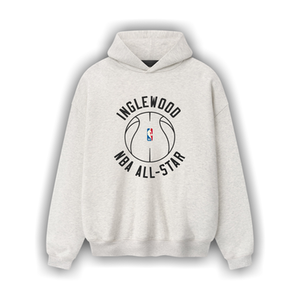 Fear of God Essentials Inglewood x All Star Weekend '26 90s Hoodie 'Oatmeal Heather'