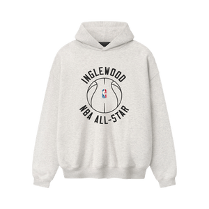 Fear of God Essentials Inglewood x All Star Weekend '26 90s Hoodie 'Oatmeal Heather'