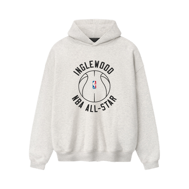 Fear of God Essentials Inglewood x All Star Weekend '26 90s Hoodie 'Oatmeal Heather'