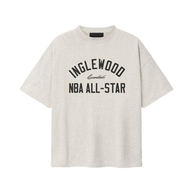Fear of God Essentials Inglewood x All Star Weekend '26 90s Tee 'Oatmeal Heather'