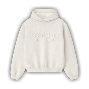 Fear of God Essentials Embossed Classic Hoodie 'Oatmeal Heather'