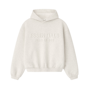 Fear of God Essentials Embossed Classic Hoodie 'Oatmeal Heather'