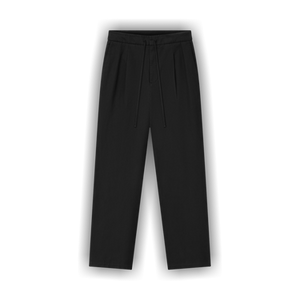 Fear of God Essentials Cotton Canvas Pleat Front Pant 'Vintage Black'