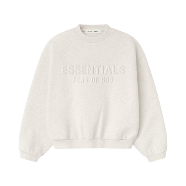 Fear of God Essentials Embossed Classic Crewneck Sweatshirt 'Oatmeal Heather'