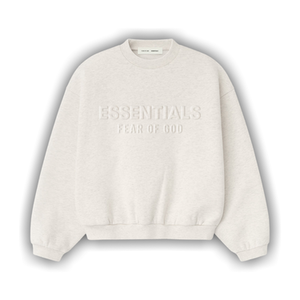 Fear of God Essentials Embossed Classic Crewneck Sweatshirt 'Oatmeal Heather'