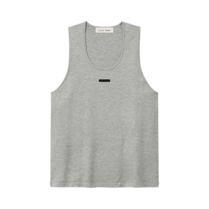 Fear of God Essentials Classic Rib Knit Tank 'Concrete Heather'