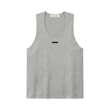Fear of God Essentials Classic Rib Knit Tank 'Concrete Heather'