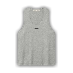 Fear of God Essentials Classic Rib Knit Tank 'Concrete Heather'