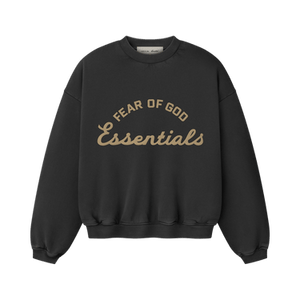 Fear of God Essentials 90s Crewneck Sweatshirt 'Faded Black'