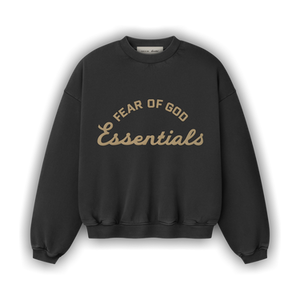 Fear of God Essentials 90s Crewneck Sweatshirt 'Faded Black'