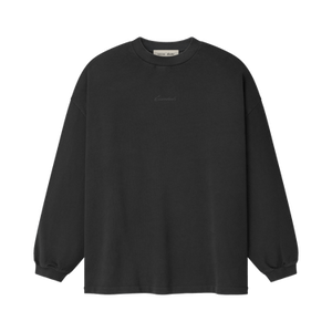 Fear of God Essentials Signature 90s Long Sleeve Tee 'Faded Black'