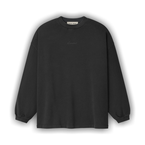 Fear of God Essentials Signature 90s Long Sleeve Tee 'Faded Black'