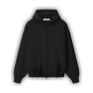 Fear of God Essentials Signature Classic Zip-Up Hoodie 'Vintage Black'