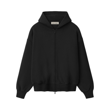 Fear of God Essentials Signature Classic Zip-Up Hoodie 'Vintage Black'