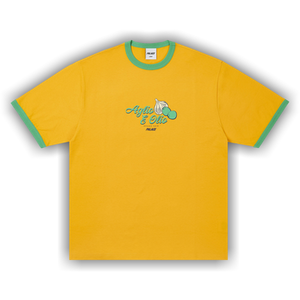 Palace Aglio E Olio Ringer T-Shirt 'Sunny Yellow'
