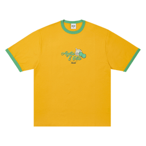 Palace Aglio E Olio Ringer T-Shirt 'Sunny Yellow'