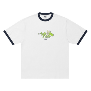 Palace Aglio E Olio Ringer T-Shirt 'White'