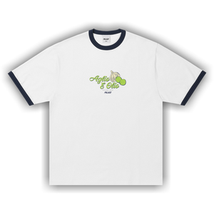 Palace Aglio E Olio Ringer T-Shirt 'White'