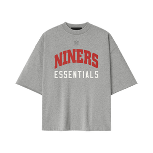 Fear of God Essentials Forty Niners 90s 3/4 Sleeve Tee 'Concrete Heather'