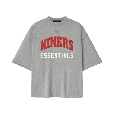 Fear of God Essentials Forty Niners 90s 3/4 Sleeve Tee 'Concrete Heather'