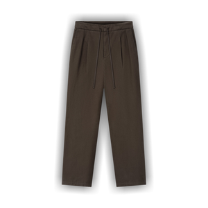Fear of God Essentials Cotton Canvas Pleat Front Pant 'Brown'
