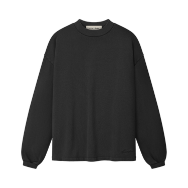 Fear of God Essentials Signature Classic Long Sleeve Tee 'Faded Black'