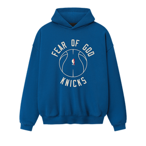 Fear of God Essentials Knicks x Barkley Hendricks 90s Hoodie 'Faded Blue'