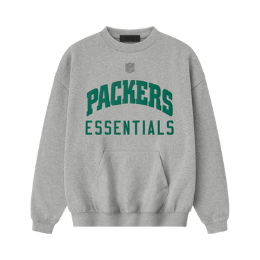 Fear of God Essentials Packers Sport Crewneck 'Concrete Heather'