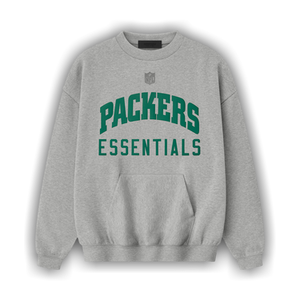Fear of God Essentials Packers Sport Crewneck 'Concrete Heather'