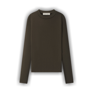 Fear of God Essentials Rib Fitted Long-Sleeve Tee 'Brown'