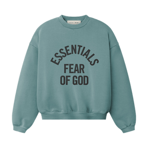 Fear of God Essentials Campus 90s Crewneck Sweatshirt 'Faded Coastal'