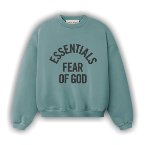 Fear of God Essentials Campus 90s Crewneck Sweatshirt 'Faded Coastal'