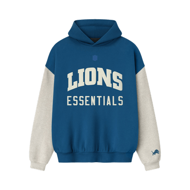Fear of God Essentials Lions Sport Hoodie 'Blue Sapphire/ Heather Stone'