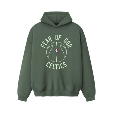 Fear of God Essentials Celtics X Barkley Hendricks 90s Hoodie 'Balsam Green'