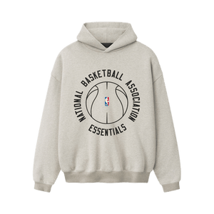 Fear of God Essentials NBA x Barkley Hendricks 90s Hoodie 'Heather Stone W/ Heather Rib'