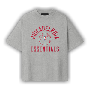 Fear of God Essentials Sixers x Barkley Hendricks 90s Tee 'Concrete Heather'