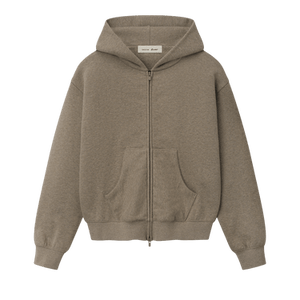 Fear of God Essentials Classic Full Zip Hoodie 'Homestead Heather'