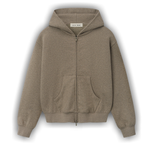 Fear of God Essentials Classic Full Zip Hoodie 'Homestead Heather'