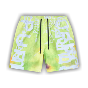 PURPLE BRAND All Round Shorts 'Green/White'