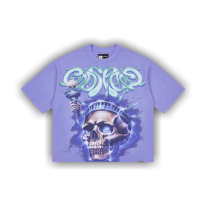 Godspeed Liberty Tears T-Shirt 'Purple Wash'